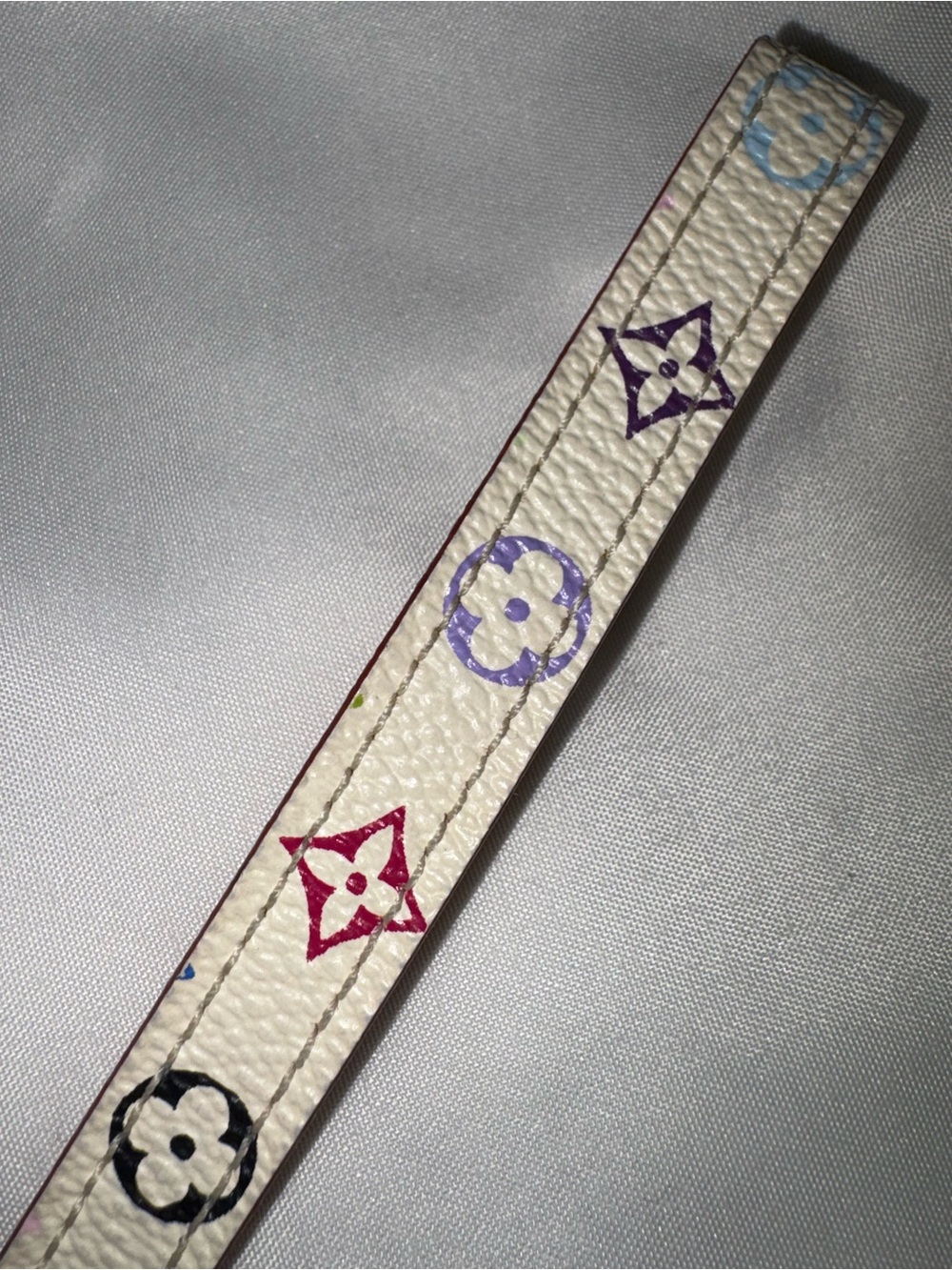 Louis Vuitton Murakami Multicolor White Phone Strap Dragonne CT1005 - Picture 4 of 11